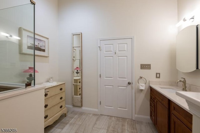 1305 S Branch Dr, Readington Twp, NJ 08889 - full bathroom with vanity and baseboards