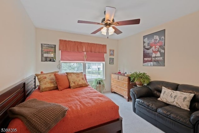 1305 S Branch Dr, Readington Twp, NJ 08889 - bedroom featuring carpet and a ceiling fan