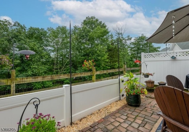 1305 S Branch Dr, Readington Twp, NJ 08889 - view of patio with view of scattered trees