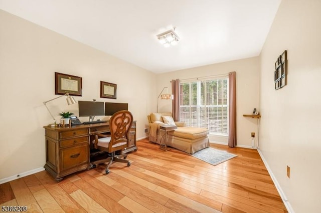 2112 Schindler Ln, Wayne Twp, NJ 07470 - office featuring light wood-style floors and baseboards