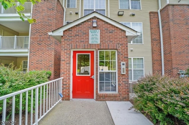2112 Schindler Ln, Wayne Twp, NJ 07470 - doorway to property with brick siding
