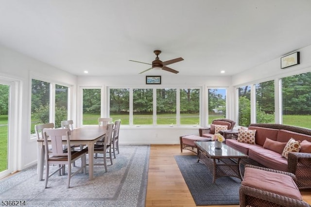 33 Kings Hwy, Washington Twp, NJ 07853 - sunroom featuring wood finished floors and recessed lighting