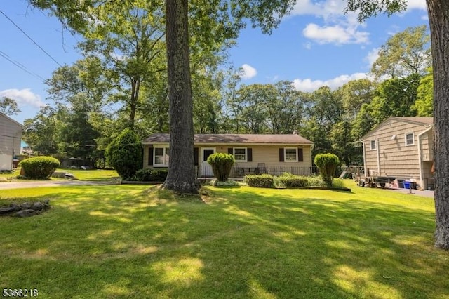 15 Stony Brook Rd, Byram Twp, NJ 07874 - view of front facade with a front lawn