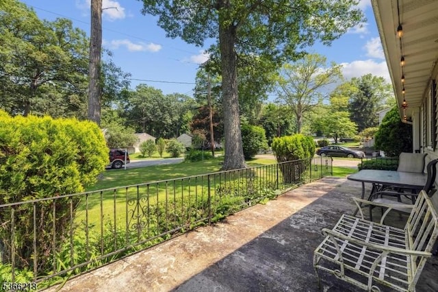 15 Stony Brook Rd, Byram Twp, NJ 07874 - view of patio / terrace with view of wooded area