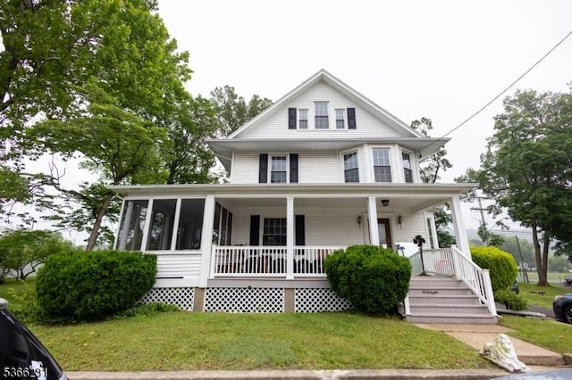 48 Keller Ave, Rockaway Boro, NJ 07866 - country-style home featuring a front yard and a porch