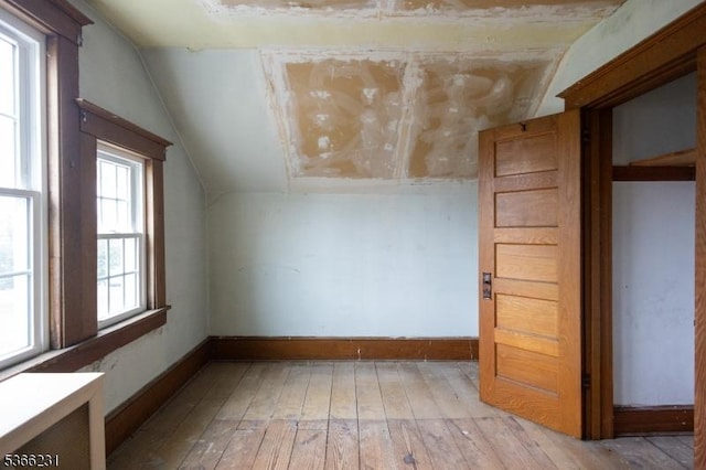 48 Keller Ave, Rockaway Boro, NJ 07866 - additional living space featuring hardwood / wood-style flooring, lofted ceiling, and radiator heating unit