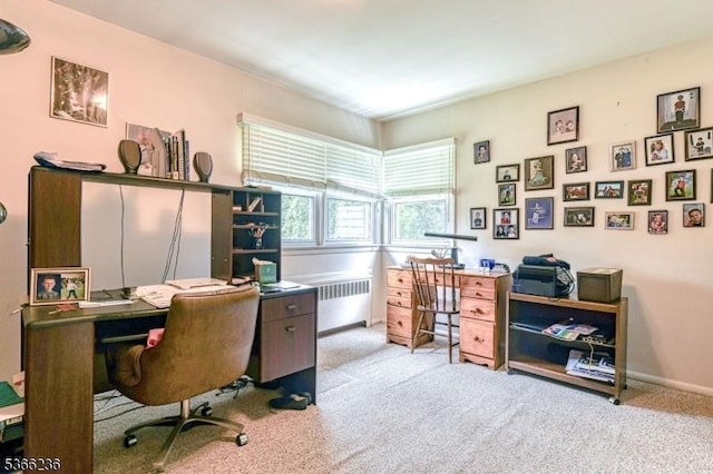 21 Academy Ter, Linden City, NJ 07036 - office area featuring radiator heating unit and carpet flooring