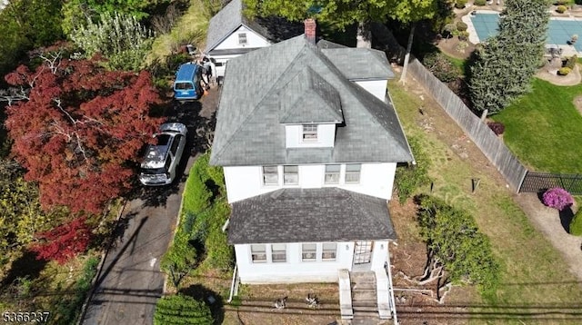568 Knoll Rd, Parsippany-Troy Hills Twp, NJ 07005 - aerial view of property and surrounding area