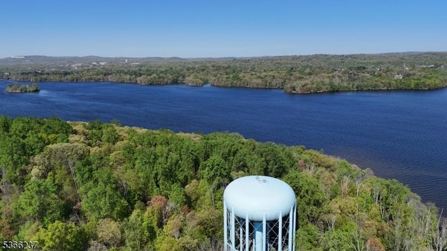 568 Knoll Rd, Parsippany-Troy Hills Twp, NJ 07005 - water view with a forest