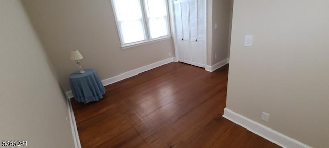 2132 Alberta Ave, Linden City, NJ 07036 - unfurnished room with dark wood-style floors and baseboards