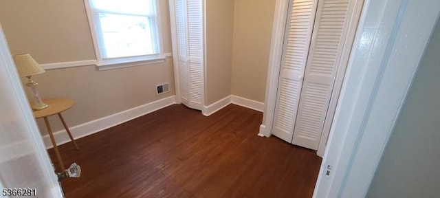 2132 Alberta Ave, Linden City, NJ 07036 - unfurnished bedroom with dark wood-style flooring and a closet