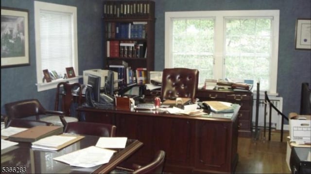 51 High St, Newton Town, NJ 07860 - office space featuring wood finished floors and wallpapered walls