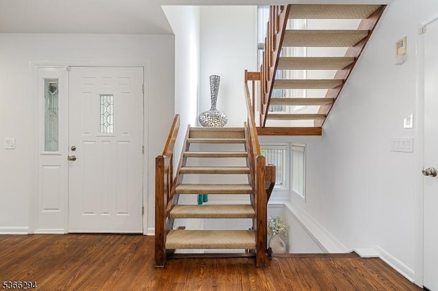 29 Stonegate Dr, Watchung Boro, NJ 07069 - stairs featuring wood finished floors and baseboards