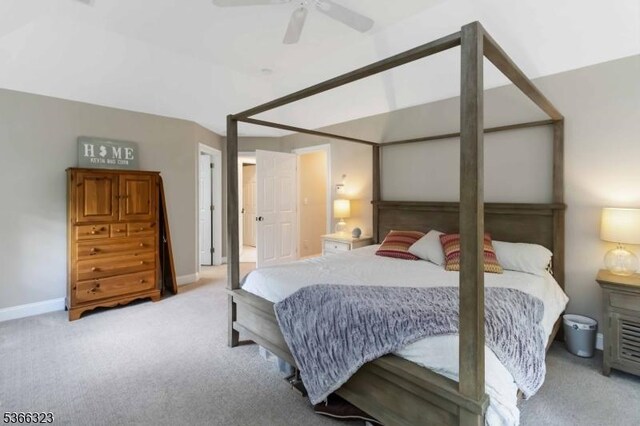 8 Forest Dr, Morris Twp, NJ 07960 - bedroom featuring light colored carpet and a ceiling fan