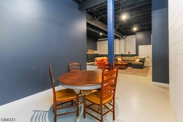 8 Forest Dr, Morris Twp, NJ 07960 - dining room featuring concrete flooring