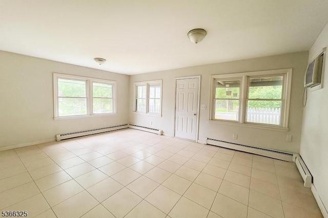 208 Fayette Ave, Wayne Twp, NJ 07470 - empty room featuring baseboard heating and plenty of natural light