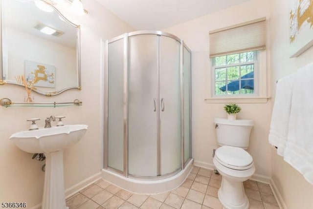 1 Craig Rd, Clinton Twp, NJ 08801 - bathroom featuring a shower stall and tile patterned floors