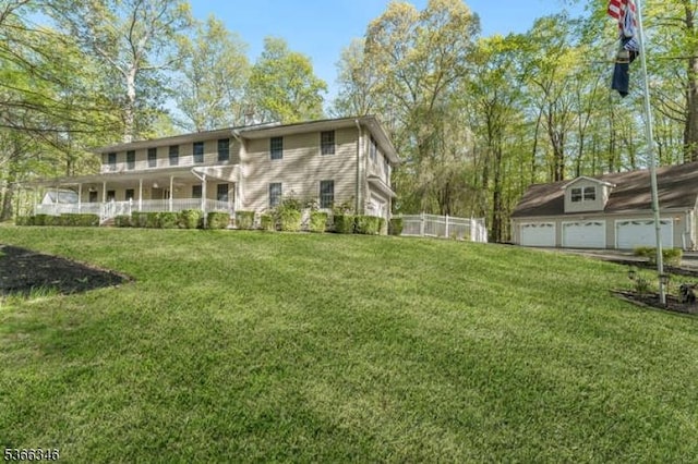 1 Craig Rd, Clinton Twp, NJ 08801 - back of property with a garage