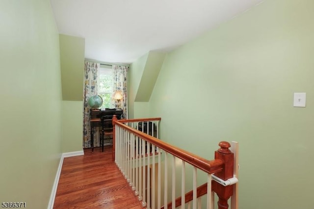 924 Maurice Ave, Rahway City, NJ 07065 - hallway with an upstairs landing and wood finished floors