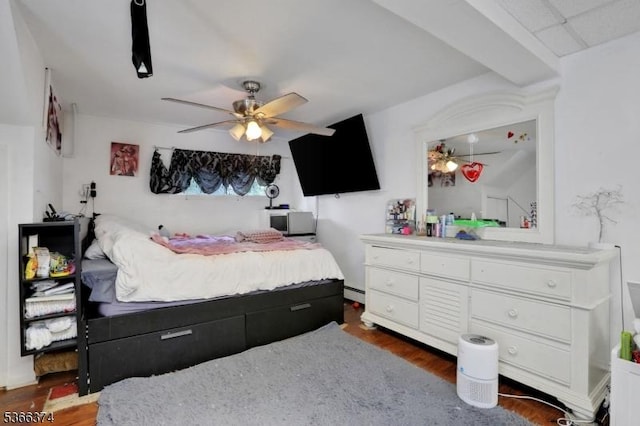 11 Ayers Ci, Andover Twp, NJ 07860 - bedroom featuring dark wood-style flooring and ceiling fan