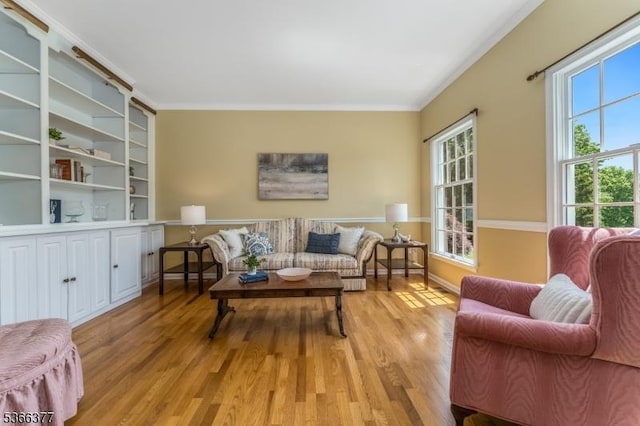 4 Coryell Ct, Raritan Twp, NJ 08822 - living area with light wood-style floors and crown molding