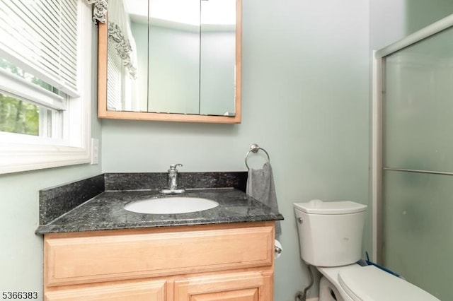 8 Ridge Rd, Independence Twp, NJ 07840 - bathroom featuring vanity and a shower with door