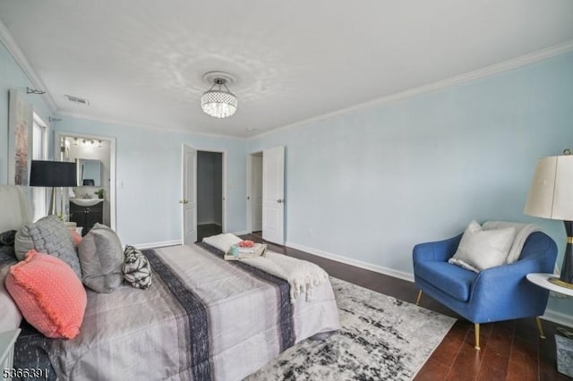 980 Moessner Ave, Union Twp, NJ 07083 - bedroom with ornamental molding and wood finished floors
