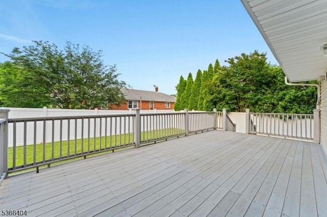 88 San Antonio Ave, Nutley Twp, NJ 07110 - view of wooden deck