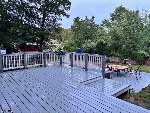 17 Frances Ave, Hopatcong Boro, NJ 07874 - view of wooden terrace