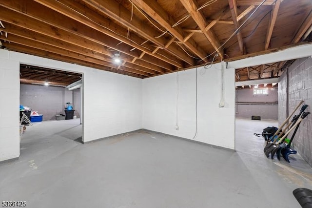 444 Harrison Ave, Lodi Boro, NJ 07644 - below grade area featuring concrete block wall