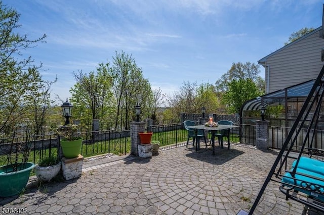444 Harrison Ave, Lodi Boro, NJ 07644 - view of patio / terrace with outdoor dining space