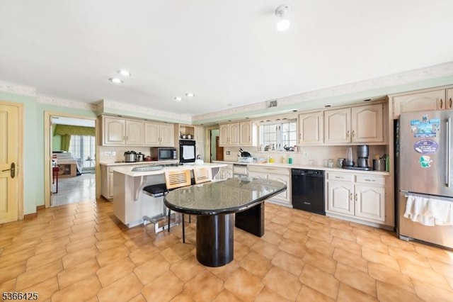 444 Harrison Ave, Lodi Boro, NJ 07644 - kitchen featuring appliances with stainless steel finishes, light countertops, and recessed lighting