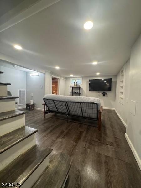 1221 Union St, Linden City, NJ 07036 - rec room featuring dark wood finished floors and recessed lighting