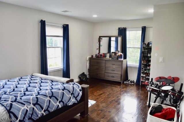 710 County Road 513, Alexandria Twp, NJ 08867 - bedroom with multiple windows, wood finished floors, and recessed lighting