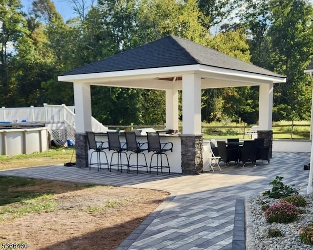 710 County Road 513, Alexandria Twp, NJ 08867 - view of property's community with a gazebo, view of wooded area, and a deck