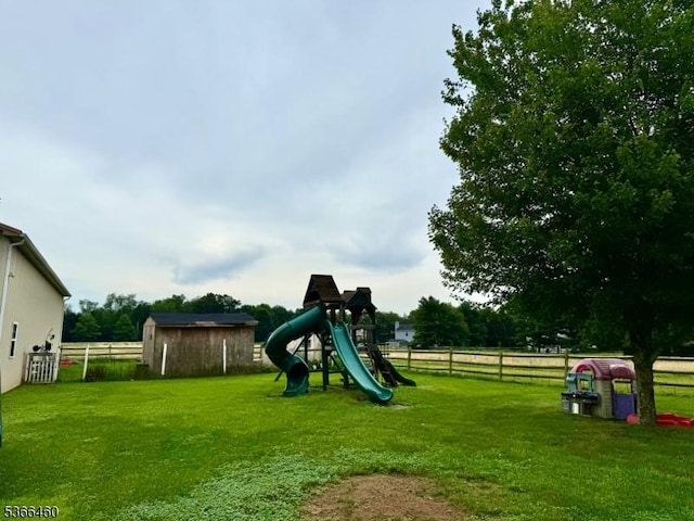 710 County Road 513, Alexandria Twp, NJ 08867 - view of playground with a shed