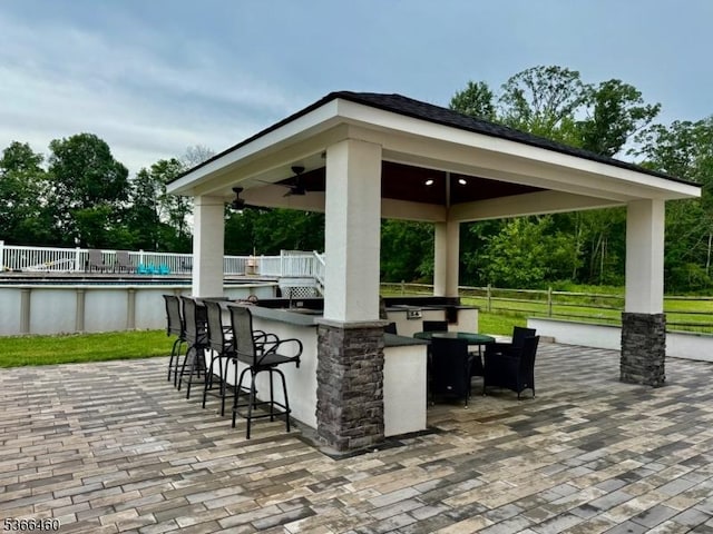 710 County Road 513, Alexandria Twp, NJ 08867 - view of patio featuring a gazebo