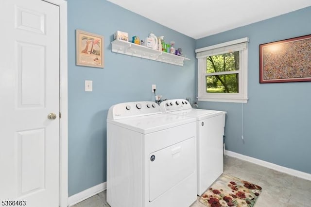 10 Cross Way, New Providence Boro, NJ 07974 - laundry room featuring washing machine and dryer and baseboards