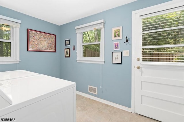 10 Cross Way, New Providence Boro, NJ 07974 - laundry area with independent washer and dryer and baseboards