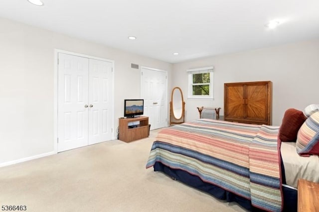 10 Cross Way, New Providence Boro, NJ 07974 - carpeted bedroom featuring a closet and recessed lighting
