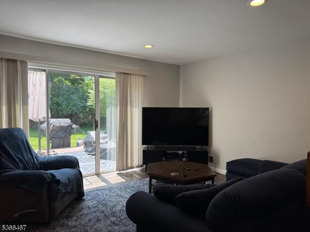 337 Smithwold Rd, Franklin Twp, NJ 08873 - living area with recessed lighting and wood finished floors