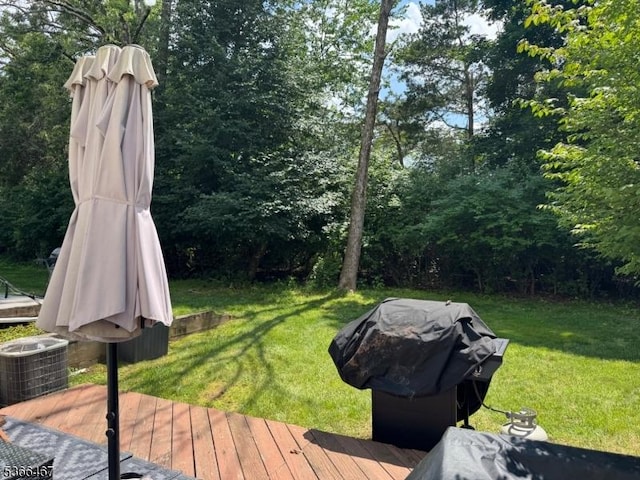 337 Smithwold Rd, Franklin Twp, NJ 08873 - deck featuring area for grilling and a lawn