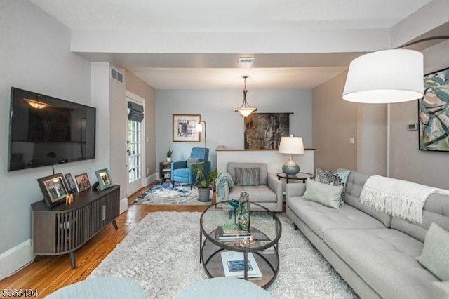 151 N Union St Unit 6, Lambertville City, NJ 08530 - living area with wood finished floors and baseboards