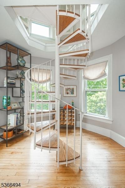 151 N Union St Unit 6, Lambertville City, NJ 08530 - bedroom featuring hardwood / wood-style flooring and a skylight