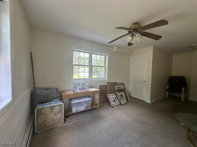 39 Green St, Oxford Twp, NJ 07863 - miscellaneous room with ceiling fan