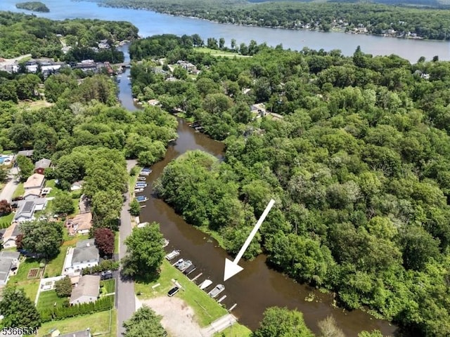 54 Pine Ln, West Milford Twp, NJ 07480 - aerial view of property and surrounding area featuring a nearby body of water