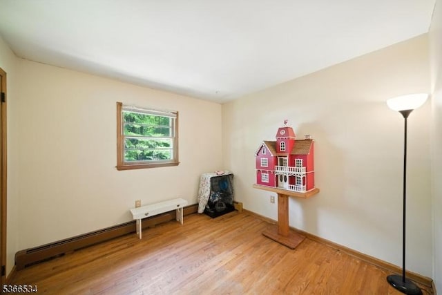 54 Pine Ln, West Milford Twp, NJ 07480 - spare room featuring baseboard heating and light wood-style flooring