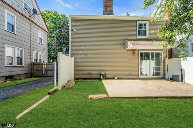 853 Westfield Ave, Rahway City, NJ 07065 - back of house with a patio area and a chimney