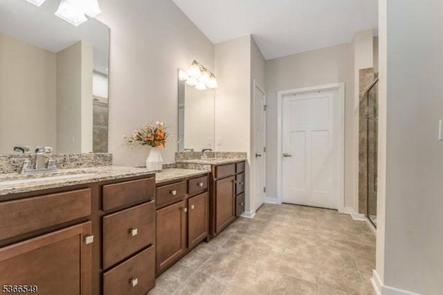 7 Harrier Ln, Washington Twp, NJ 07882 - bathroom featuring a stall shower and double vanity