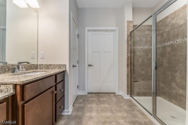 7 Harrier Ln, Washington Twp, NJ 07882 - full bath with vanity, a stall shower, and tile patterned flooring